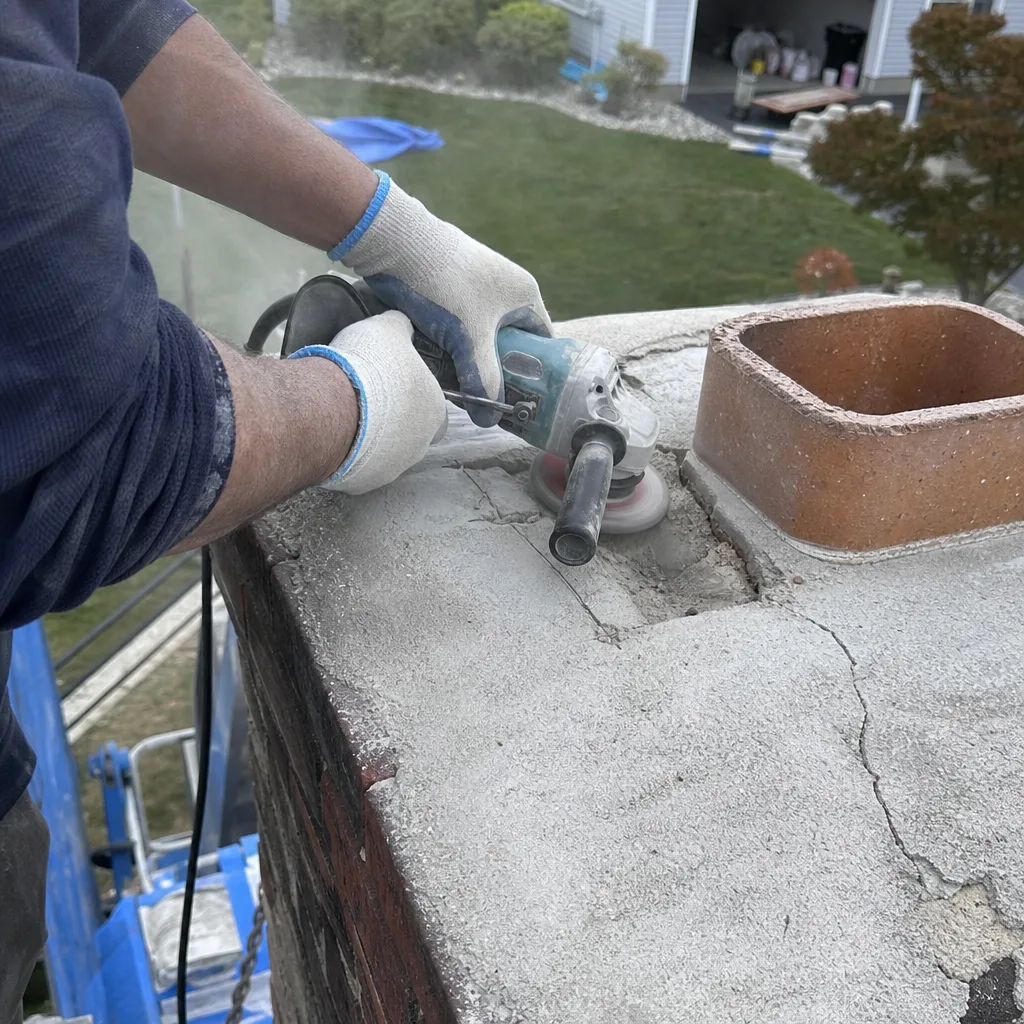 Chimney Cap & Crown Installation